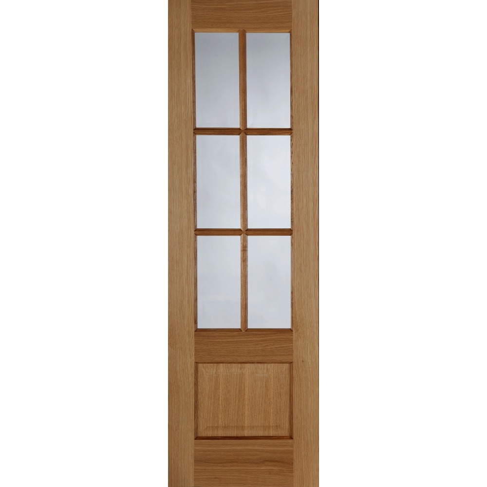 Internal Pre-Finished Oak Hampstead 6 Light Glazed Door